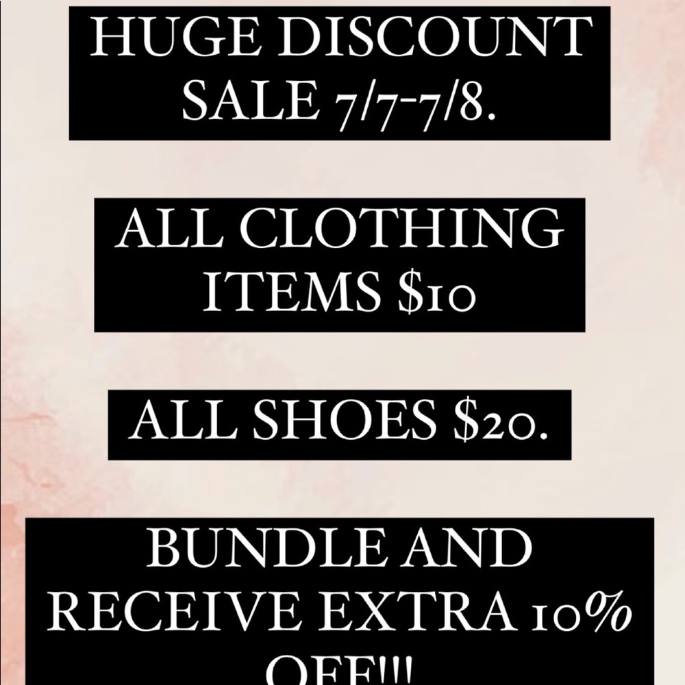 Sale sale sale. Clothes $10